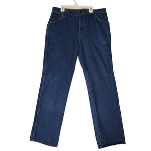 Red Kap Mens Industrial Work Jeans 34x32 Blue Denim Straight Leg PD54PW3